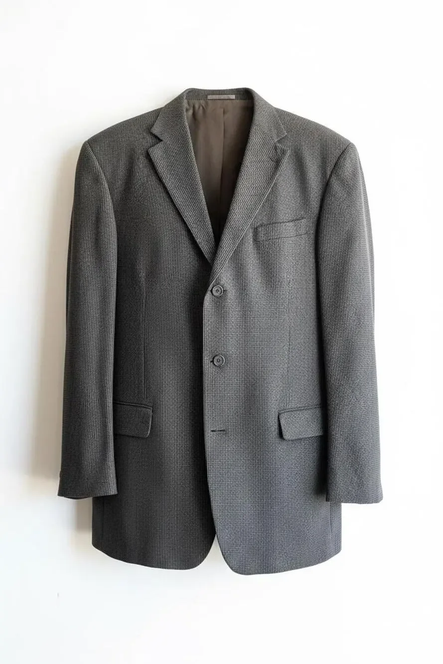 Vintage Oscar De La Renta 3Button Wool Blazer Sport Coat Jacket Men's Gray 44L